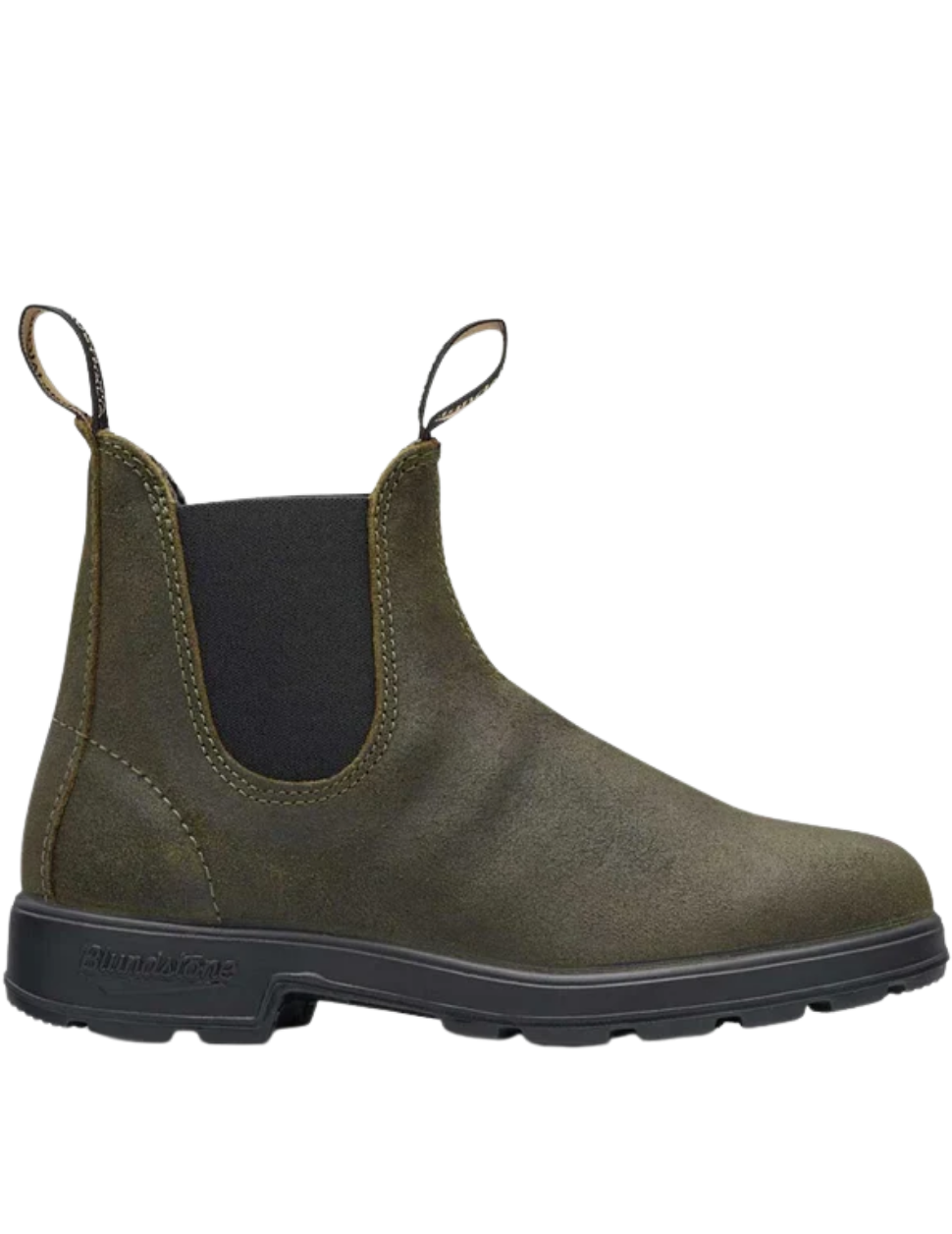 Blundstone #1615 Waxed Suede Boots Dark Olive