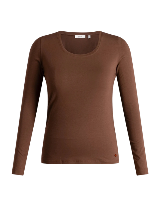 Yest Suze Top Mocca Brown