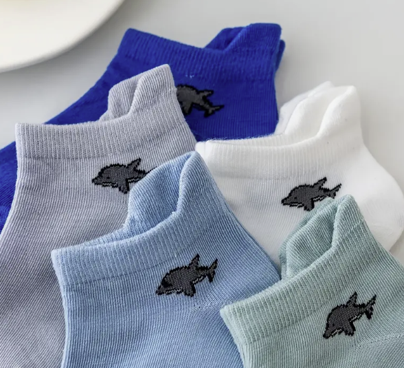 5 Pack Children's Dolphin Trainer Socks