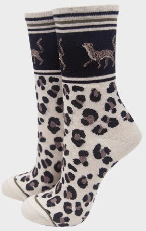 Star & Cheetah Bamboo Socks Gift Box