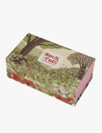 Floral Bamboo Socks Gift Box