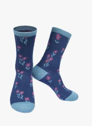 Floral Bamboo Socks Gift Box