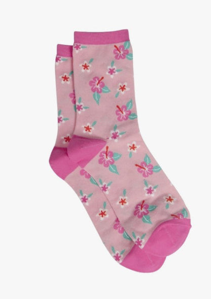 Floral Bamboo Socks Gift Box