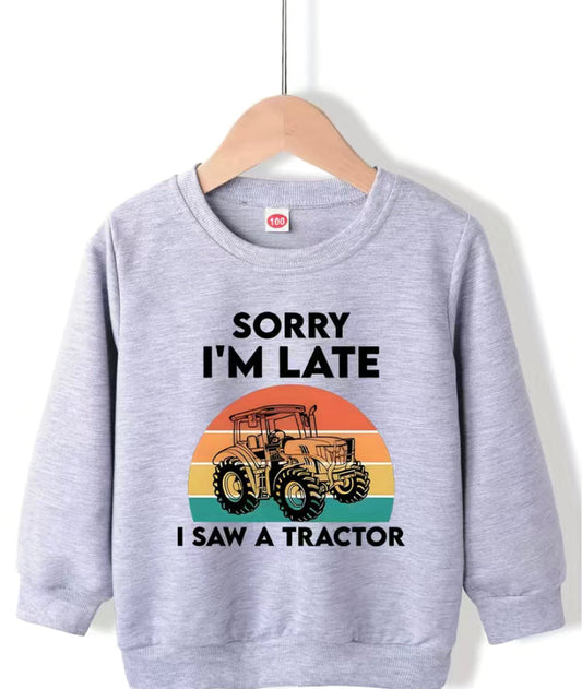 Sorry I’m Late I Saw A Tractor Sweater