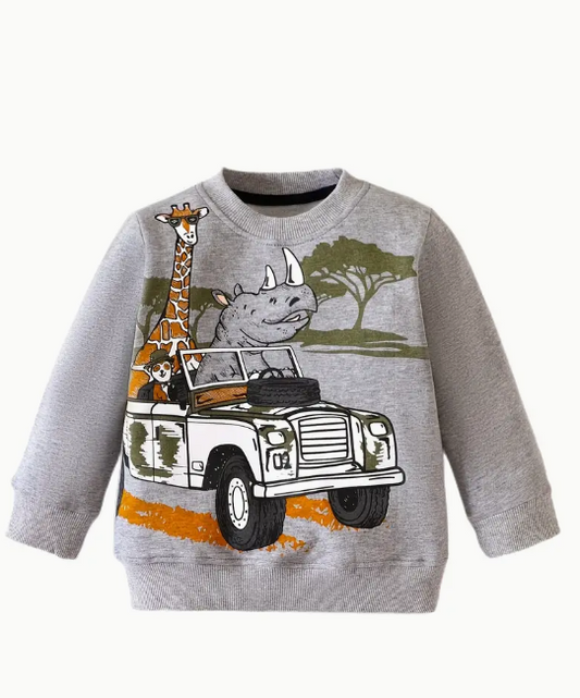 Safari Land Rover Animal Sweater