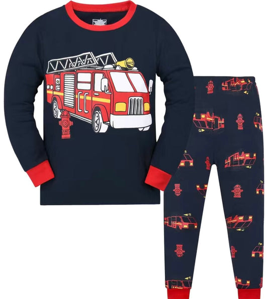 Fire Engine Pyjamas Set