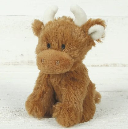 Horned Cow Mini Soft Toy