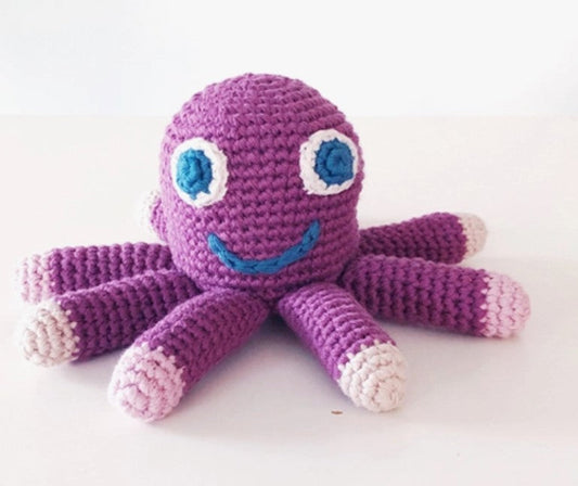 Purple Octopus Rattle