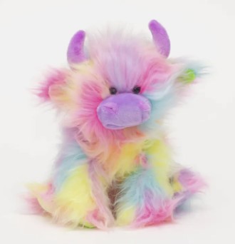 Rainbow Highland Cow Soft Toy