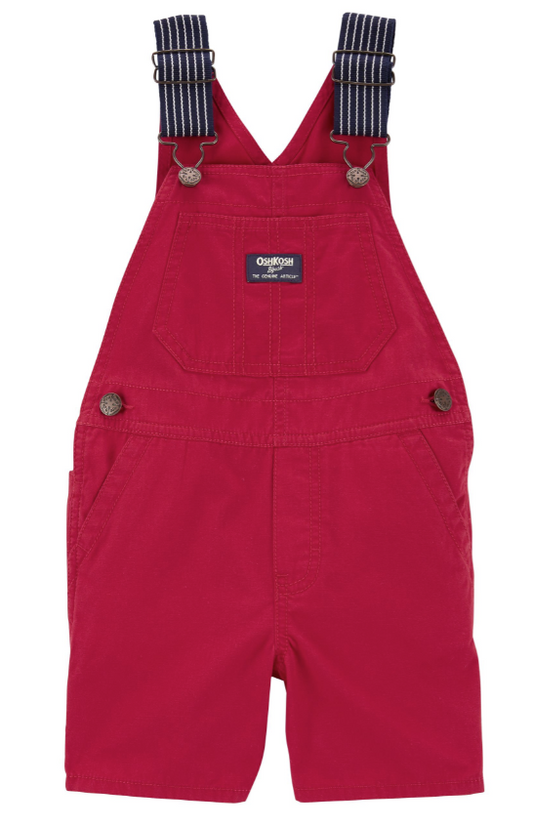 Classic Red Short Dungarees
