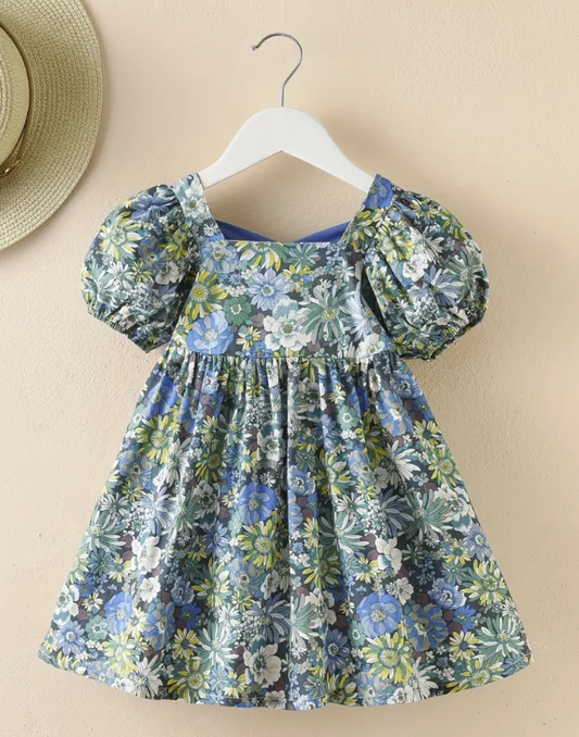 Floral Cross Backed Dress