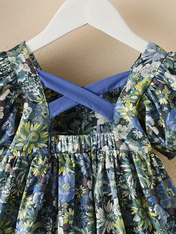 Floral Cross Backed Dress