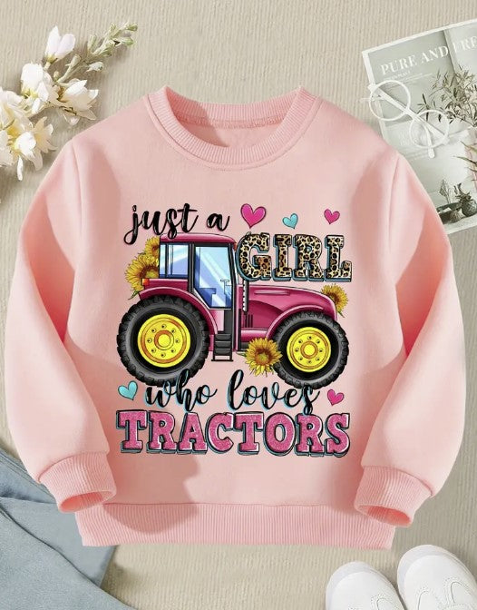 Just A Girl Who Loves Tractors Sweater
