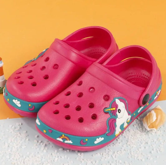 Children's Unicorn Crocs-Style Sandals